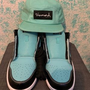 Nike Sb dunk low diamond supply + SnapBack